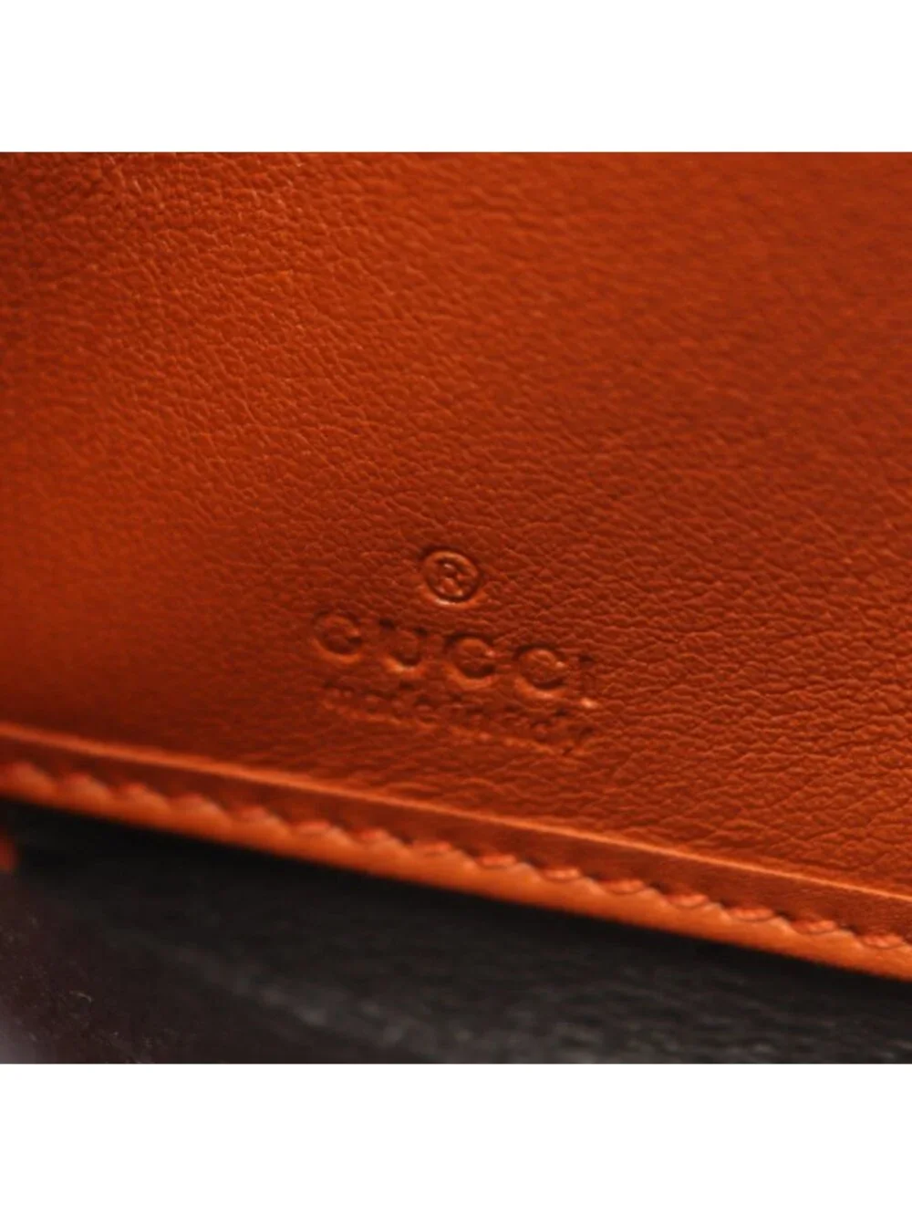 Gucci Round Wallet Micro Guccissima Orange Leather Guccissima - Picture 4 of 10